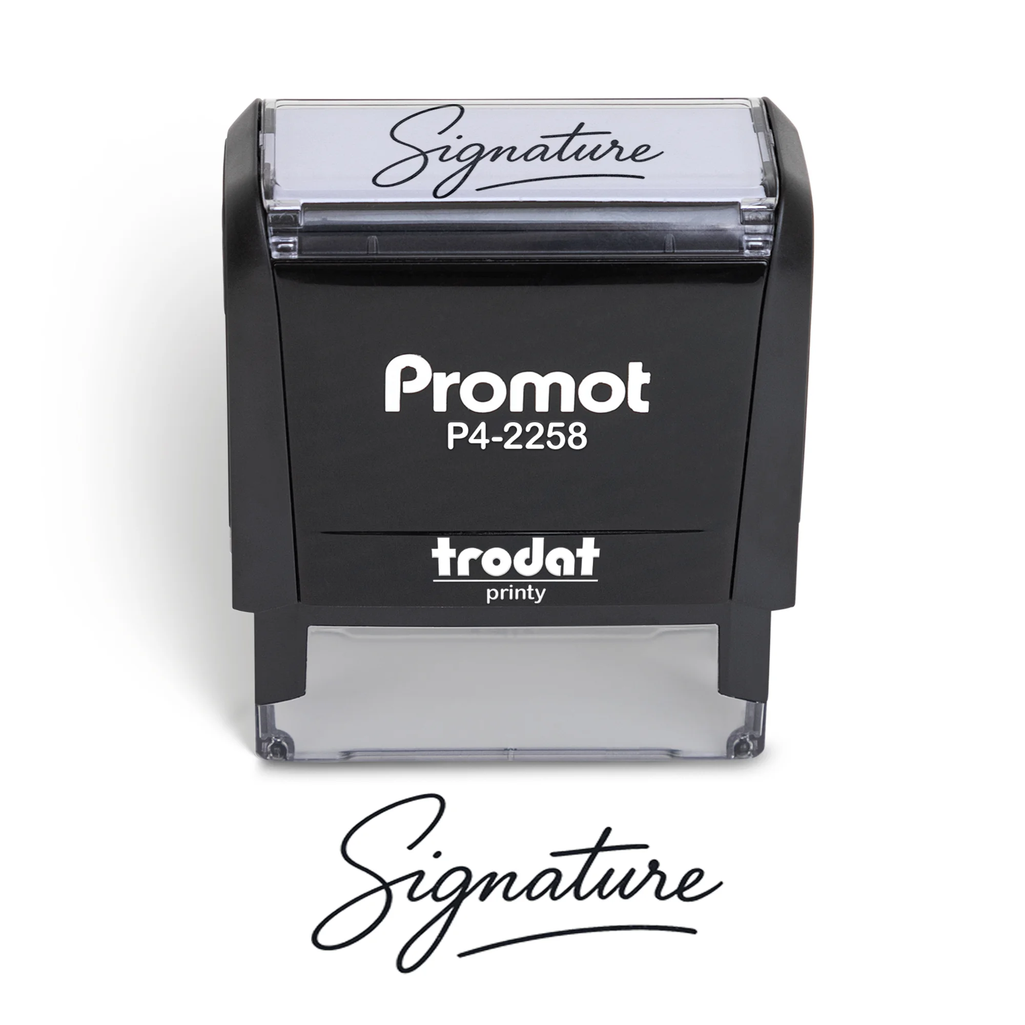 Large custom self inking stamp with signature design personalized rubber stamps custom signature stamp for clean professional impressions
